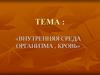 Внутренняя среда организма, кровь