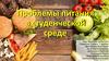 Проблемы питания в студенческой среде