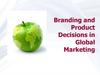 Brand and product decisions in global marketing
