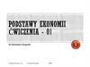 Podstawy ekonomii ćwiczenia - 01
