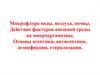 Микрофлора воды, воздуха, почвы. Действие факторов внешней среды на микроорганизмы. Основы асептики, антисептики, дезинфекции,