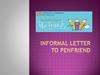 Personal letter to penfriend. Как начать письмо другу?