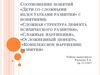 Соотношение понятий «Дети со сложными недостатками развития» с понятиями: «Сложная структура дефекта психического развития»