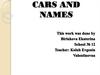 Cars and names