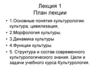 Основные понятия культурологии. Культура и цивилизация