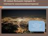 Десять самых больших городов мира по плотности населения