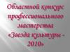 Областной конкурс профессионального мастерства «Звезда культуры - 2010»