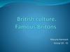 British culture. Famous Britons