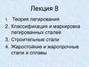 Теория легирования. Лекция 8