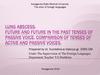 Lung Abscess. Future and Future in the Past Tenses of Passive Voice. Comparison of tenses of active and passive voices