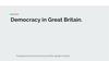 Democracy in Great Britain