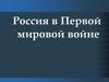 Россия в Первой мировой войне