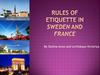 Rules of etiquette in Sweden and France
