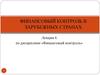Финансовый контроль в зарубежных странах. (Лекция 4)