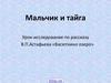 Мальчик и тайга. Урок-исследование по рассказу В.П.Астафьева «Васюткино озеро»
