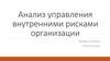 Анализ управления внутренними рисками организации