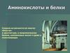 Аминокислоты и белки
