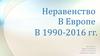 Неравенство в Европе в 1990-2016 годах