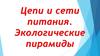 Цепи и сети питания. Экологические пирамиды
