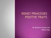 Disney princesses Positive traits