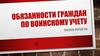 Обязанности граждан по воинскому учету