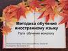 Методика обучения иностранному языку
