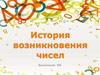 История возникновения чисел