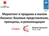 Маркетинг и продажи в малом бизнесе: базовые представления, принципы, и рекомендации