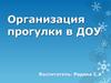 Организация прогулки в ДОУ