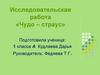Исследовательская работа «Чудо – страус». 1 класс