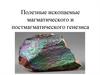 Полезные ископаемые магматического и постмагматического генезиса