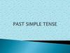 Past simple tense