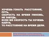 Расстояние, путь, скорость