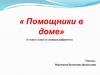 «Помощники в доме» 6 класс  (класс со сложным дефектом)