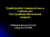 Тромбофлебит поверхностных и глубоких вен. Посттромбофлебетический синдром