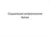 Социальная антропология Китая