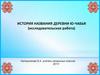 История названия деревни Ю-Чабья