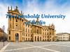 The Humboldt University of Berlin