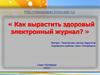 Как вырастить здоровый электронный журнал?