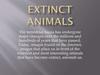 Extinct animals