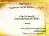 Центральный экономический район. Викторина "Знаешь ли ты свою страну?"