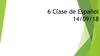 6 Clase de Español