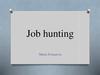 Job hunting