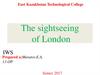 The sightseeing of London
