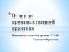 Отчет по производственной практике