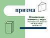 Призма. Определение, элементы, виды