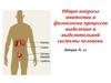 Общие вопросы анатомии и физиологии процессов выделения и выделительной системы человека. Лекция № 44