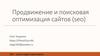 Продвижение и поисковая оптимизация сайтов (seo)