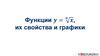 Функции y=√(n&x), их свойства и графики