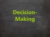 Decision-making